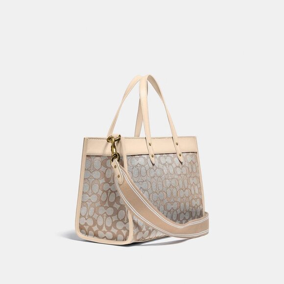 Coach Signature Jacquard Field Tote 30 Bag - Picture 3 of 4